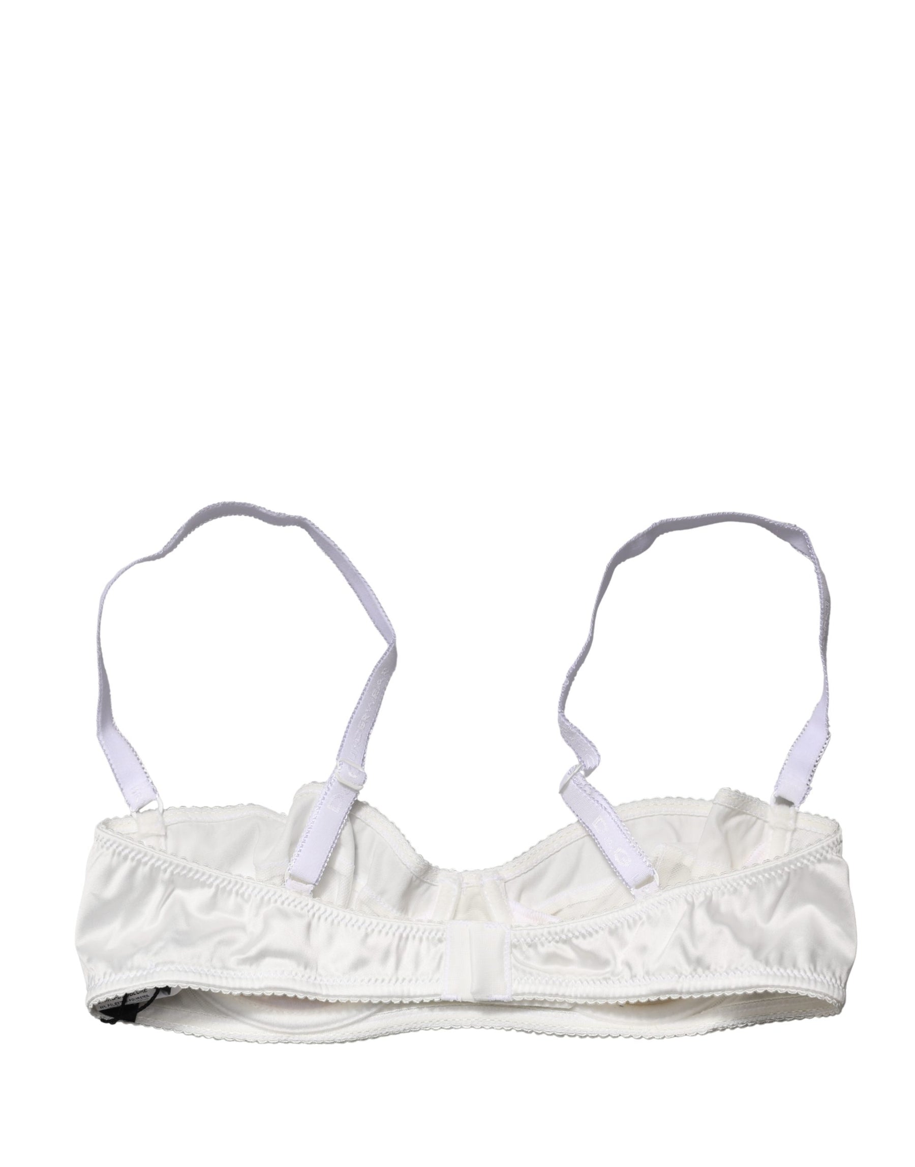 Dolce & Gabbana White Semi-Pad Underwire Balconette Bra Underwear | Regal Royce