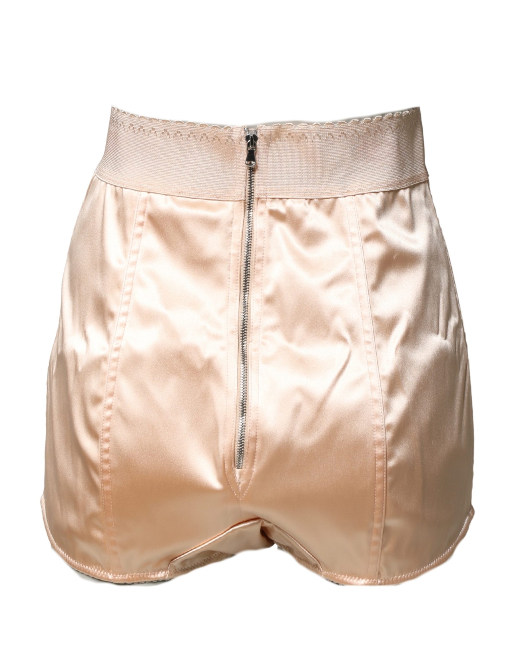 Dolce & Gabbana Beige Silk Blend High Waist Girdle Panty Underwear | Regal Royce