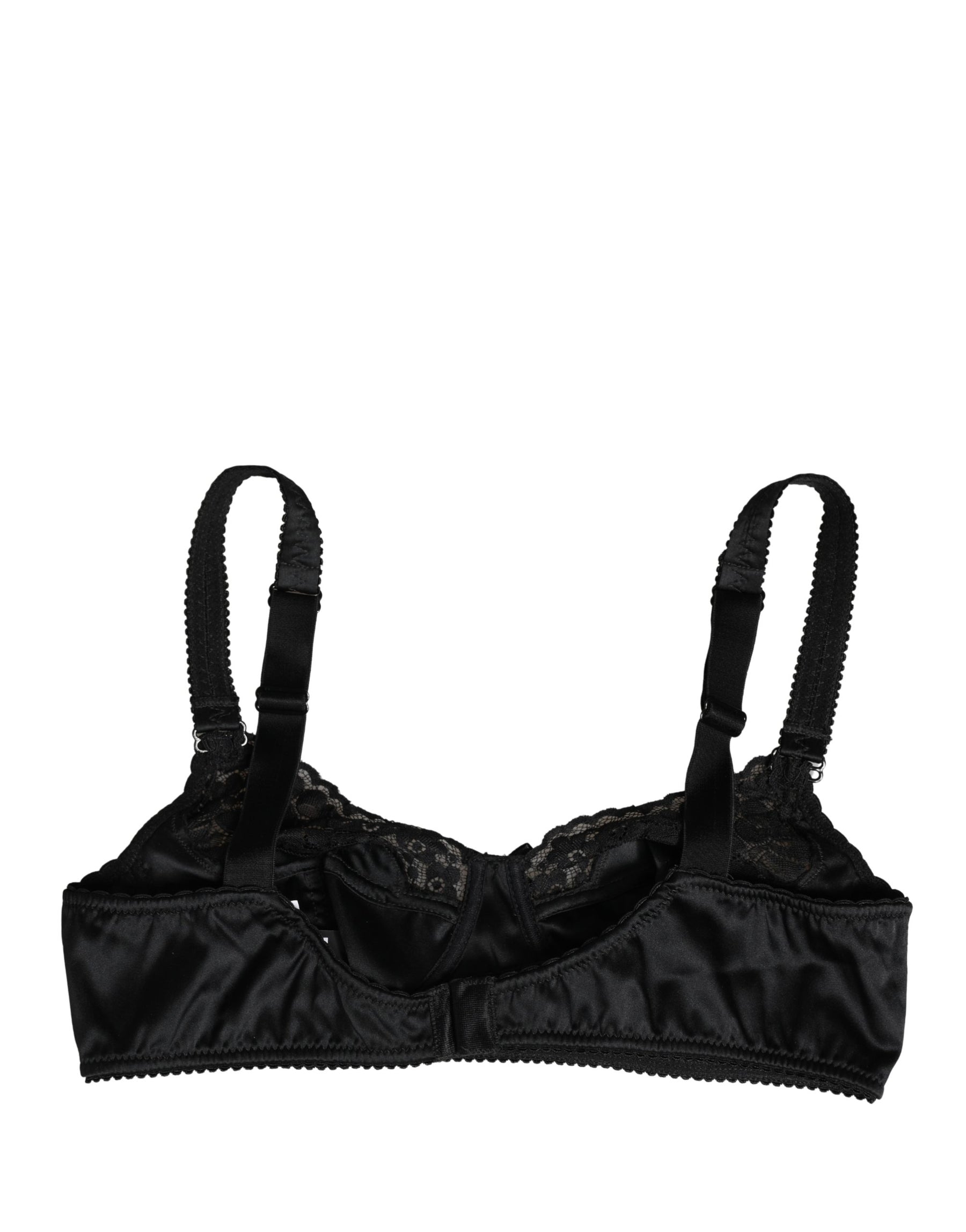 Dolce & Gabbana Black Semi-Pad Underwire Balconette Bra Underwear | Regal Royce