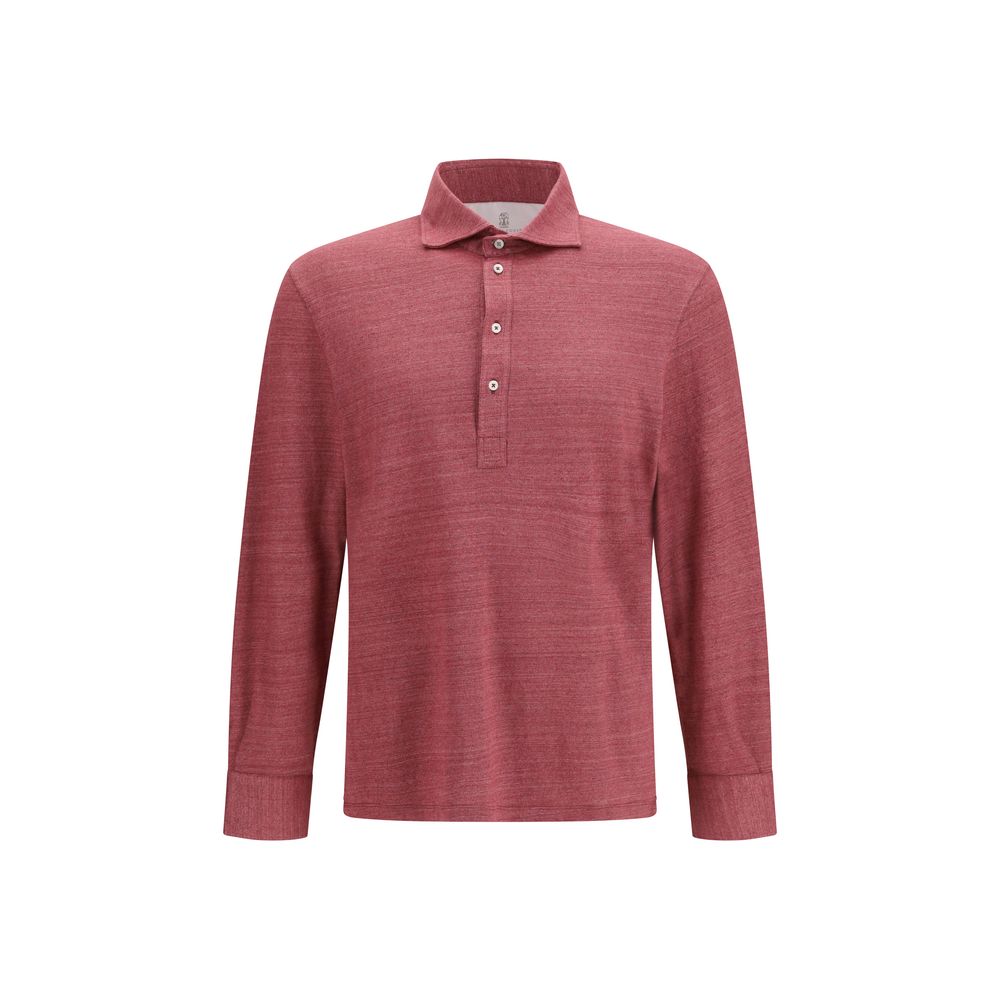 Brunello Cucinelli Multicolor Linen Polo Shirt | Regal Royce