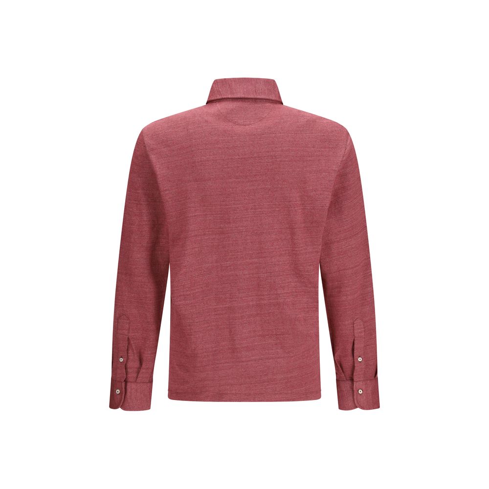 Brunello Cucinelli Multicolor Linen Polo Shirt | Regal Royce