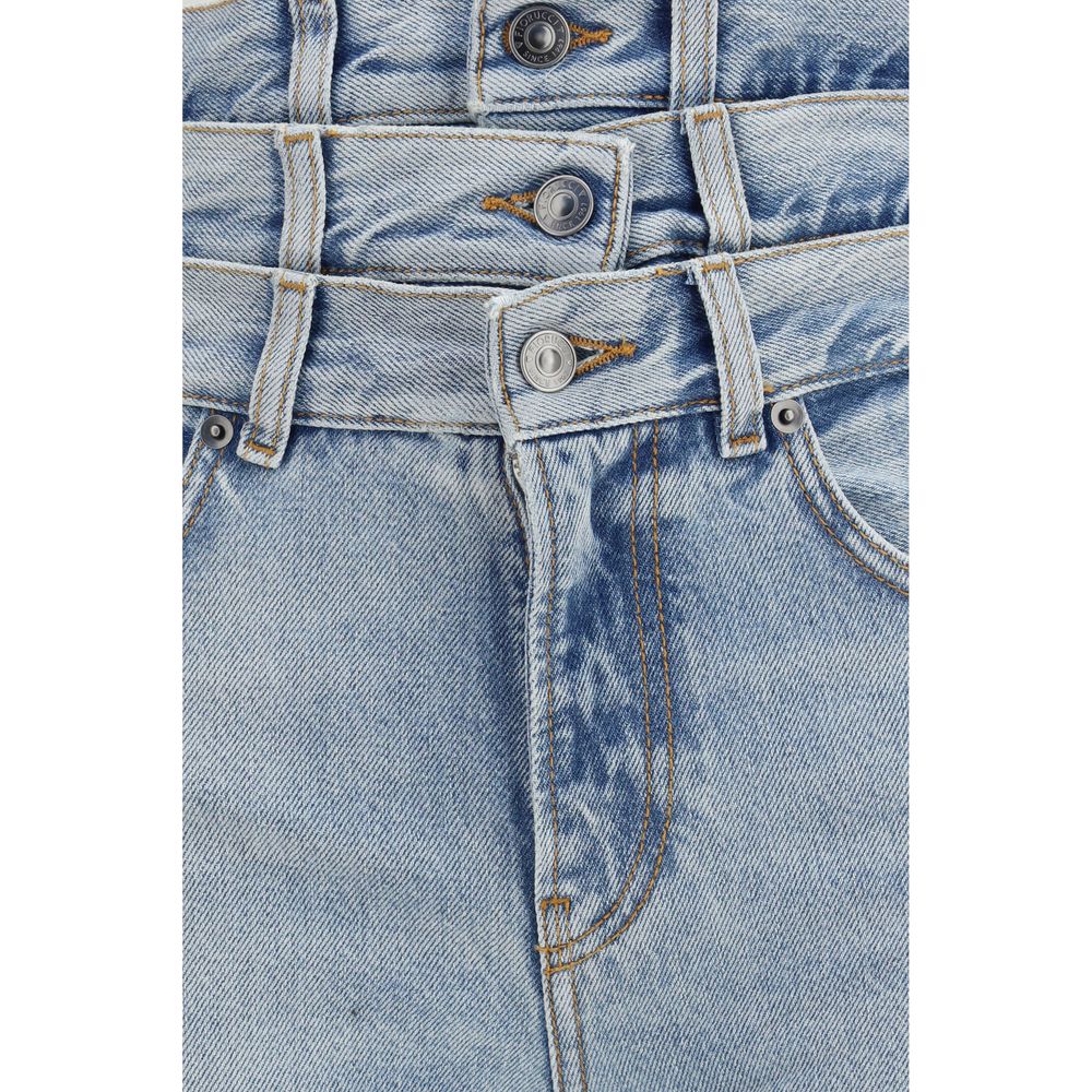 Fiorucci Blue Cotton Flared Jeans | Regal Royce