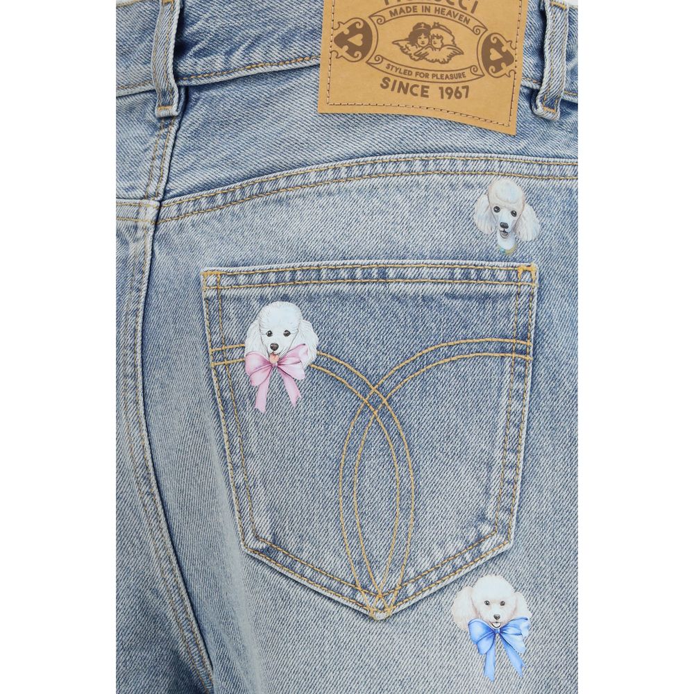 Fiorucci Blue Cotton Relaxed Fit Jeans | Regal Royce