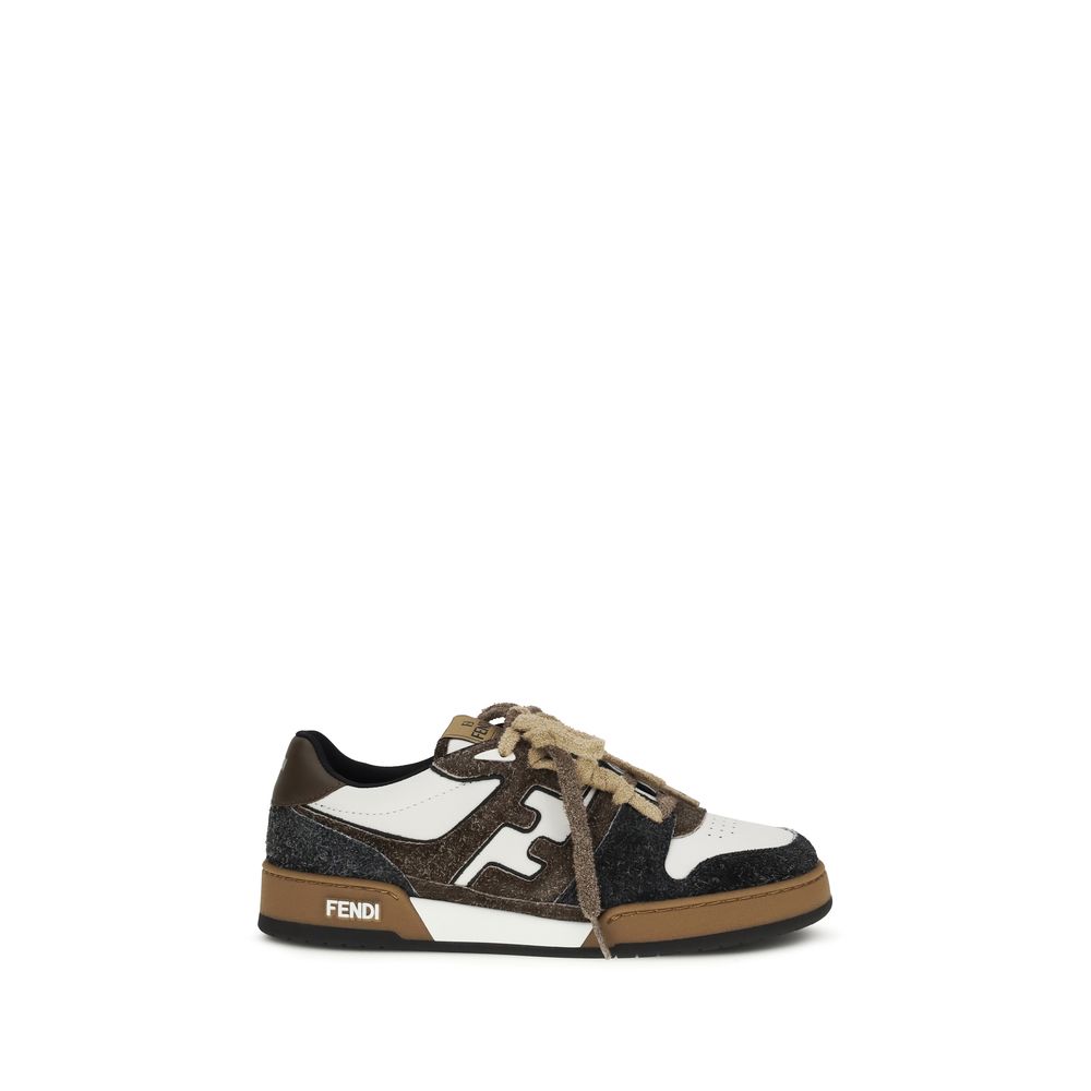 Fendi Multicolor Calf Leather Bos Taurus Low Top Sneakers | Regal Royce