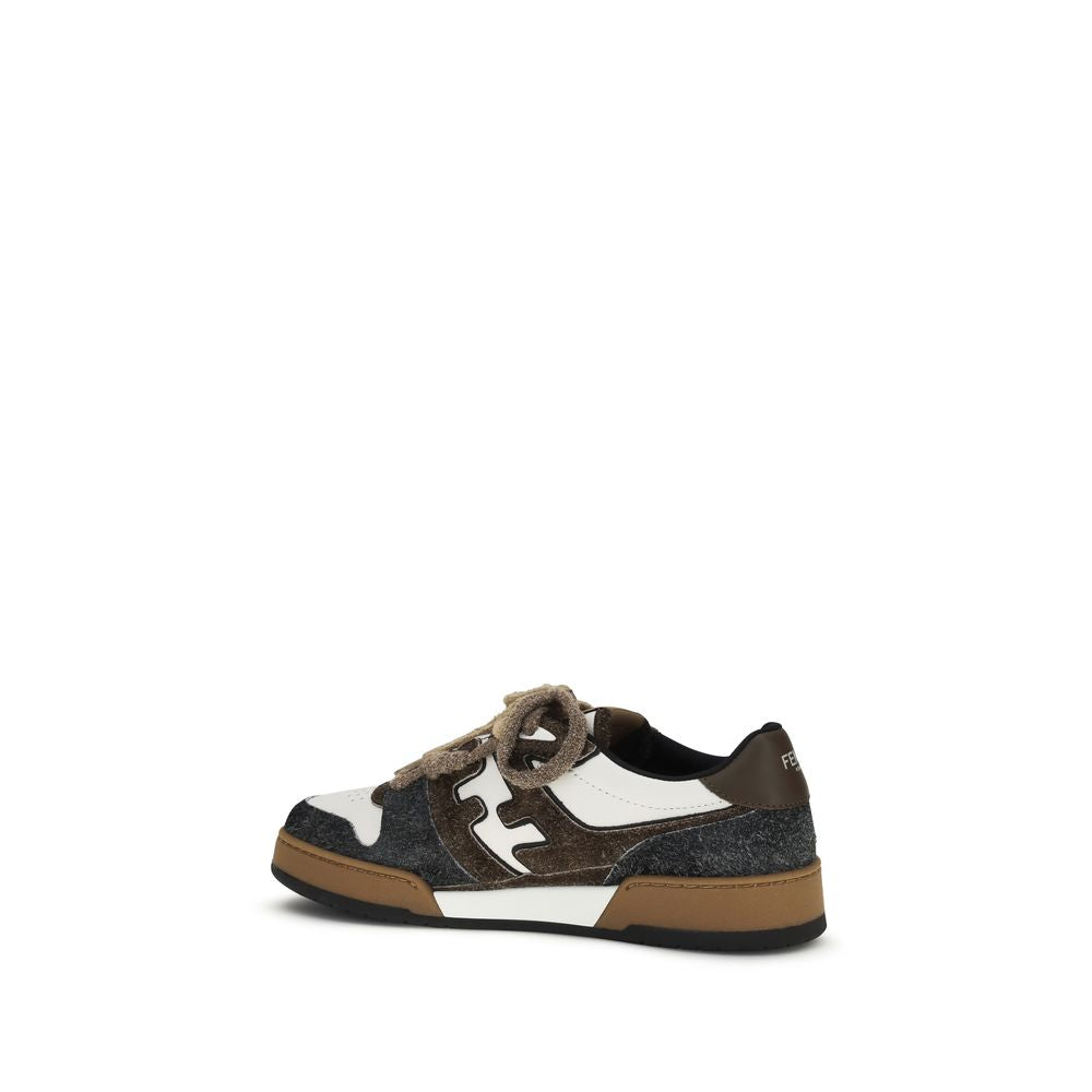 Fendi Multicolor Calf Leather Bos Taurus Low Top Sneakers | Regal Royce