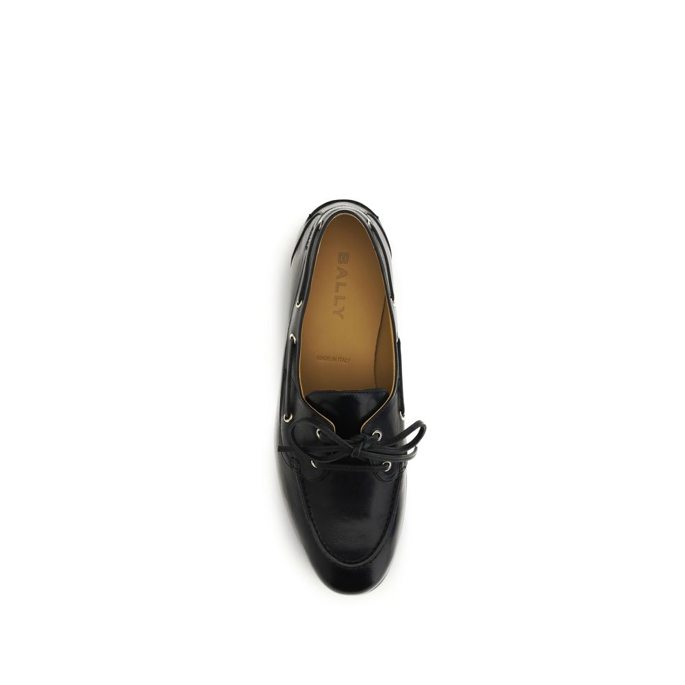 Bally Black Buffalo Leather Slip-On Loafers | Regal Royce