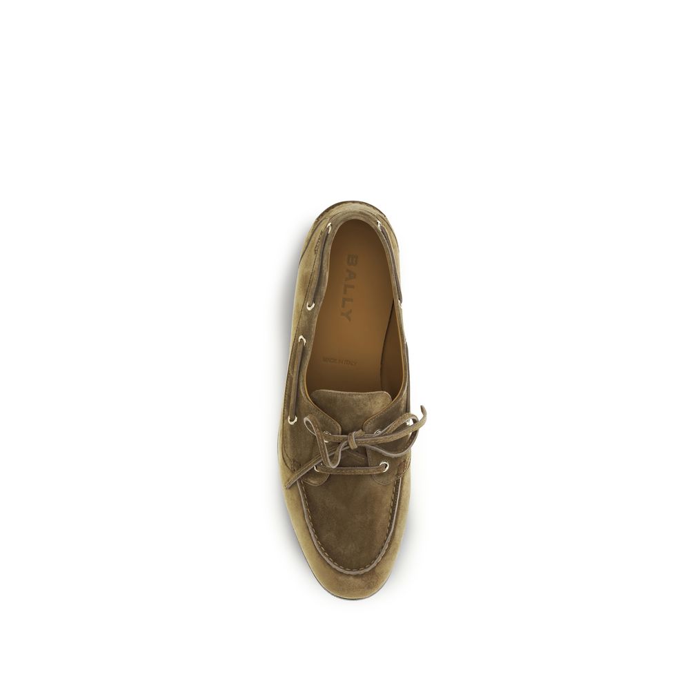 Bally Beige Buffalo Leather Slip-On Loafers | Regal Royce
