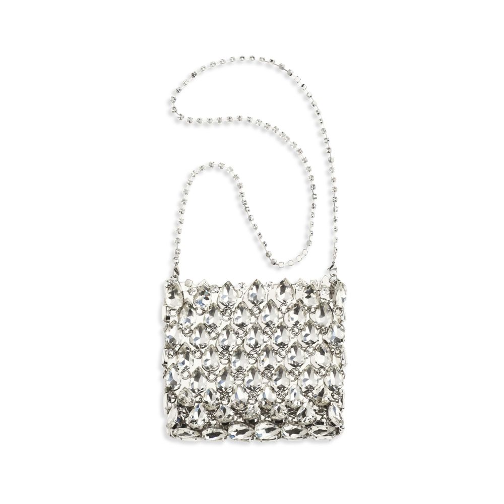Self-Portrait Silver Polyester Shoulder Bag | Regal Royce