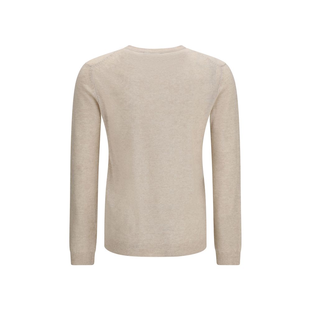 Aragona Cashmere Beige Cashmere Sweater | Regal Royce