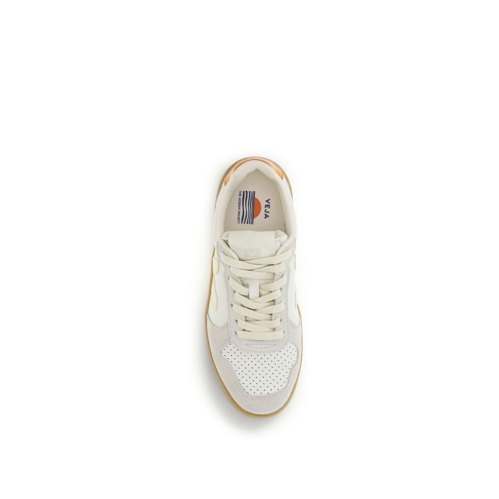 Veja White Calf Leather Bos Taurus Low Top Sneakers | Regal Royce