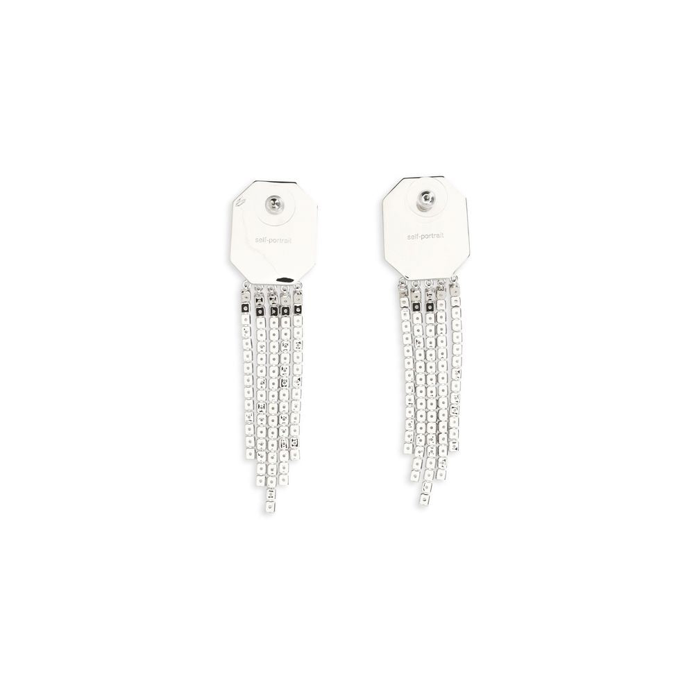 Self-Portrait Silver Brass Earrings | Regal Royce