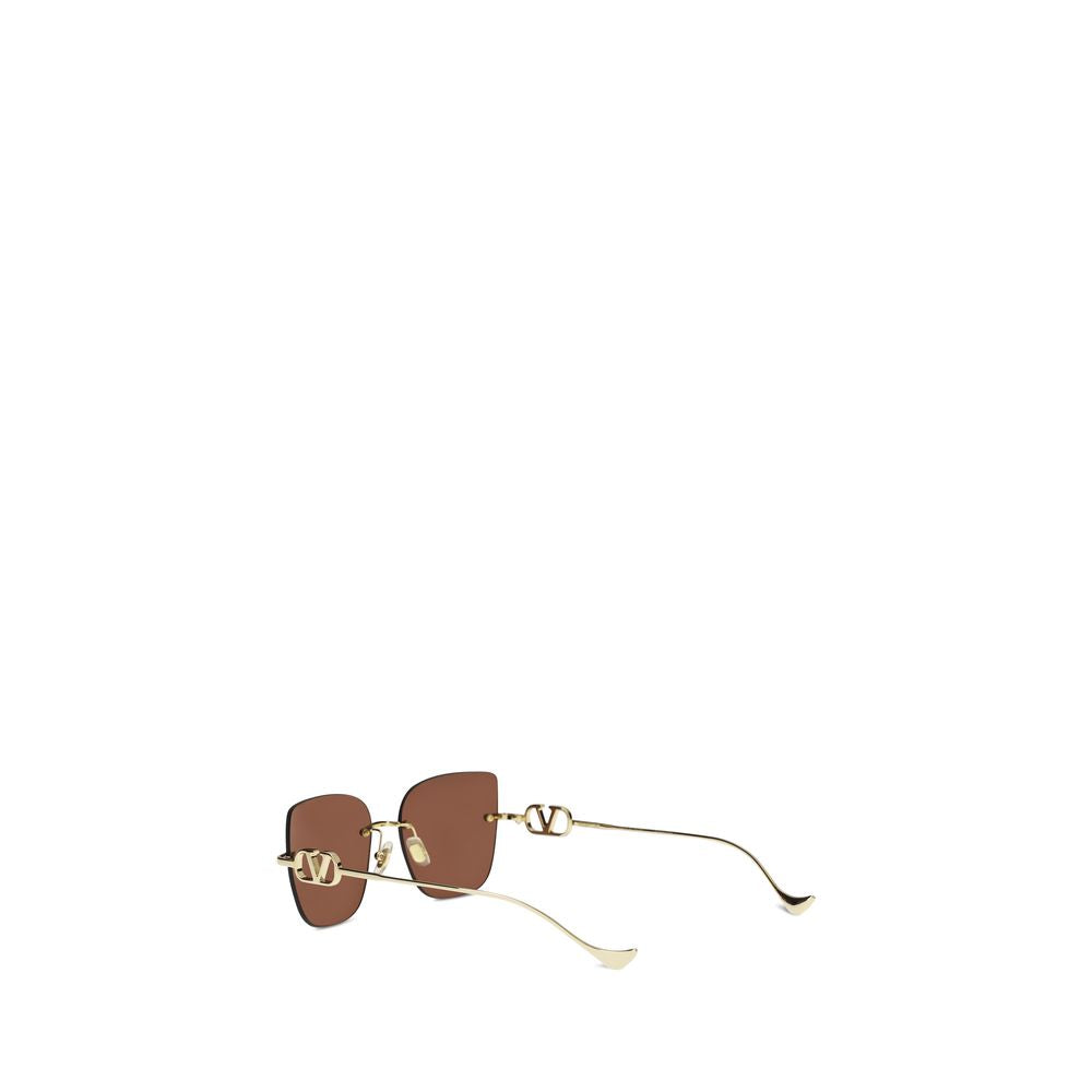 Valentino Garavani Brown Metal Sunglasses | Regal Royce