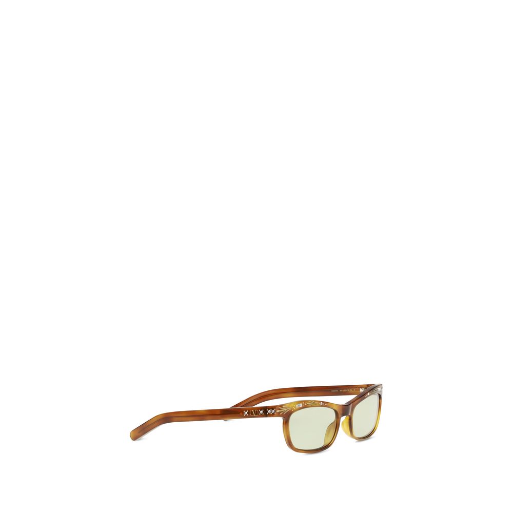 Valentino Garavani Brown Acetate Sunglasses | Regal Royce