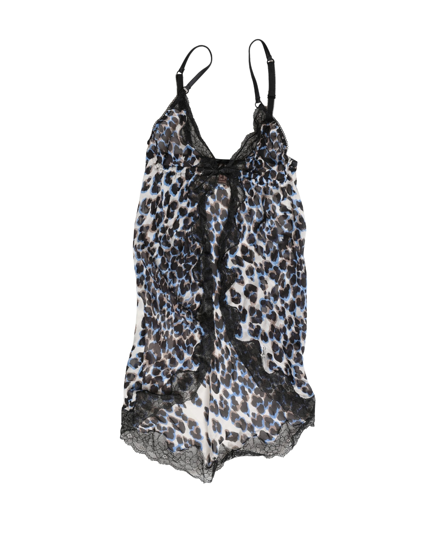 Roberto Cavalli Multicolor Leopard Babydoll Chemise Underwear | Regal Royce