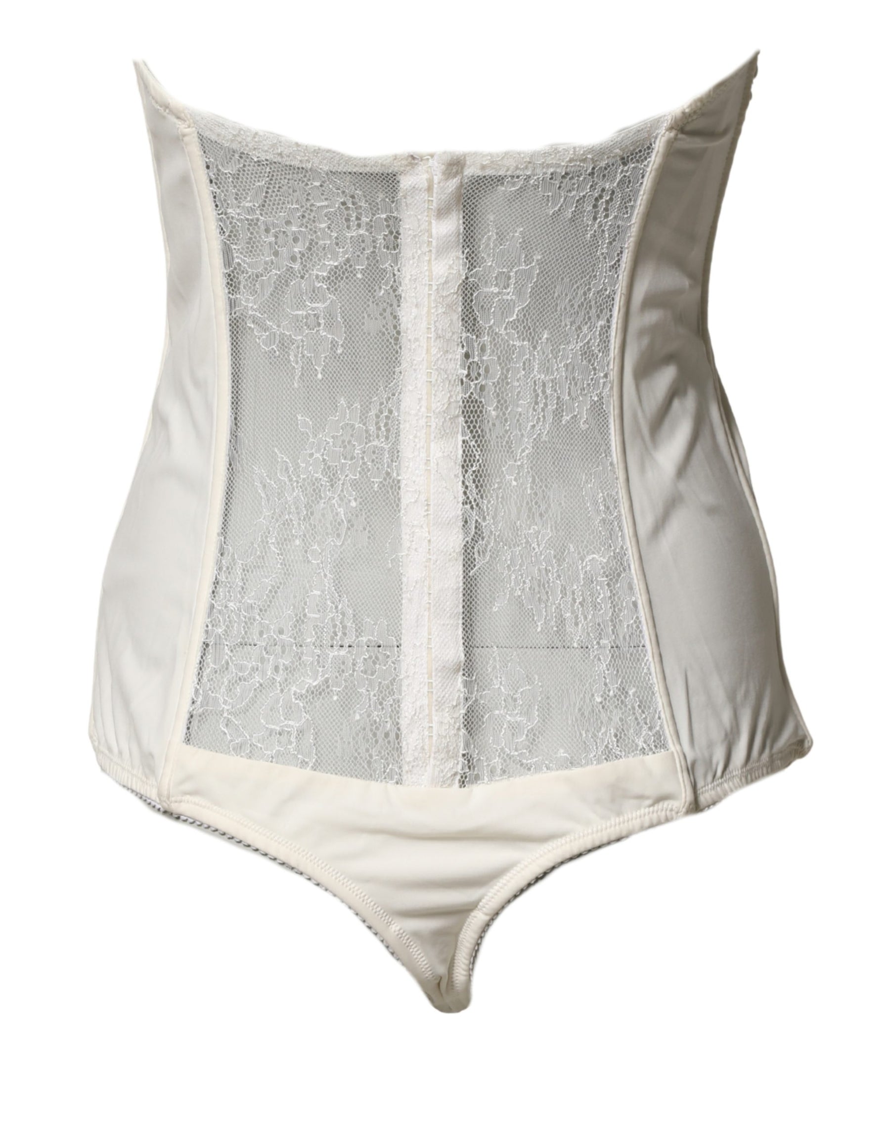 Elisabetta Franchi Off White Strapless One Piece Swimsuit Swimwear | Regal Royce