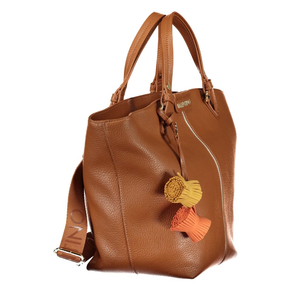 Mario Valentino Brown Polyurethane Women's Bag | Regal Royce