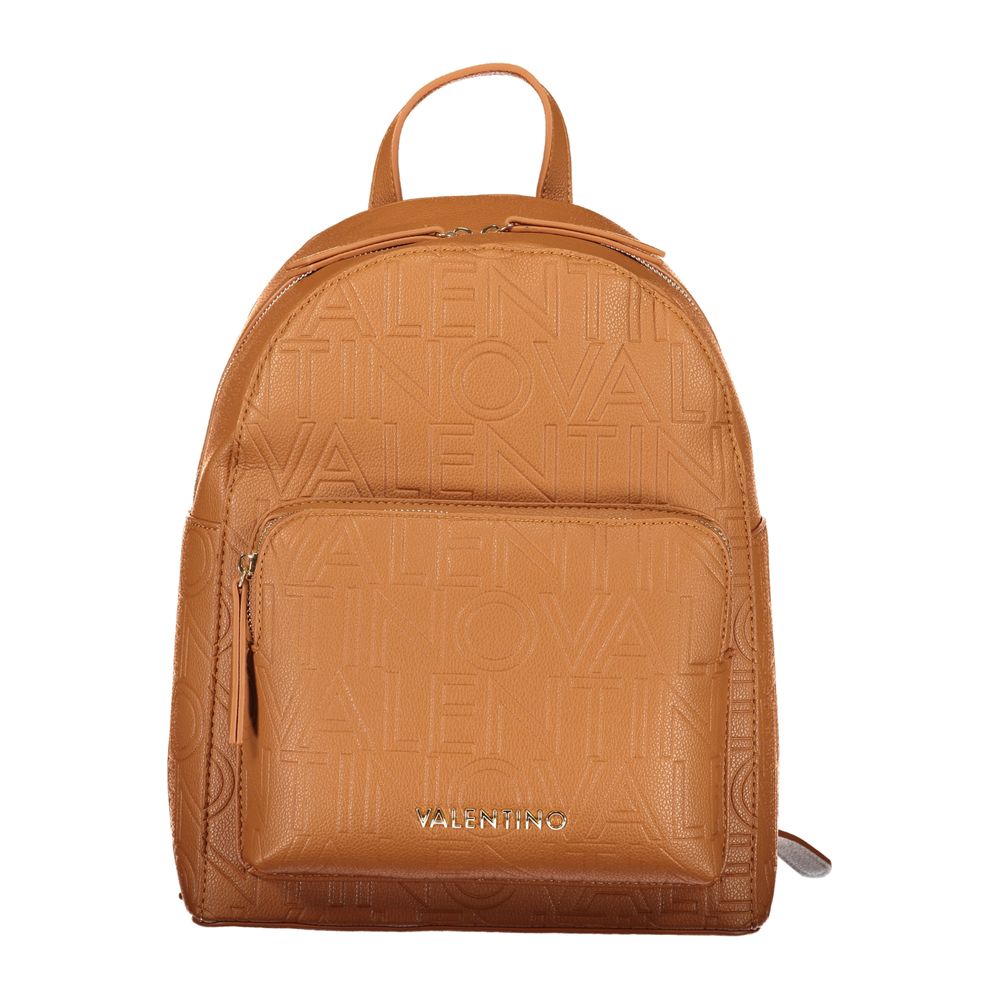 Mario Valentino Brown Polyurethane Women's Backpack | Regal Royce