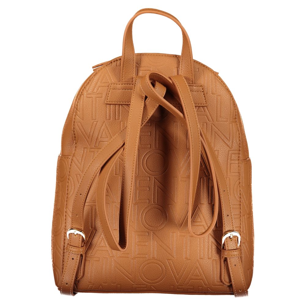 Mario Valentino Brown Polyurethane Women's Backpack | Regal Royce