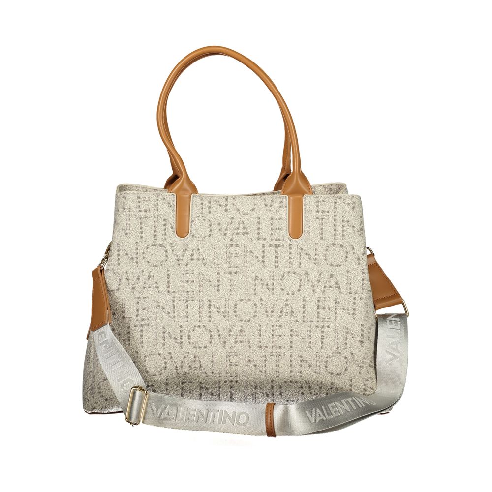 Mario Valentino Beige Polyurethane Womens Bag | Regal Royce