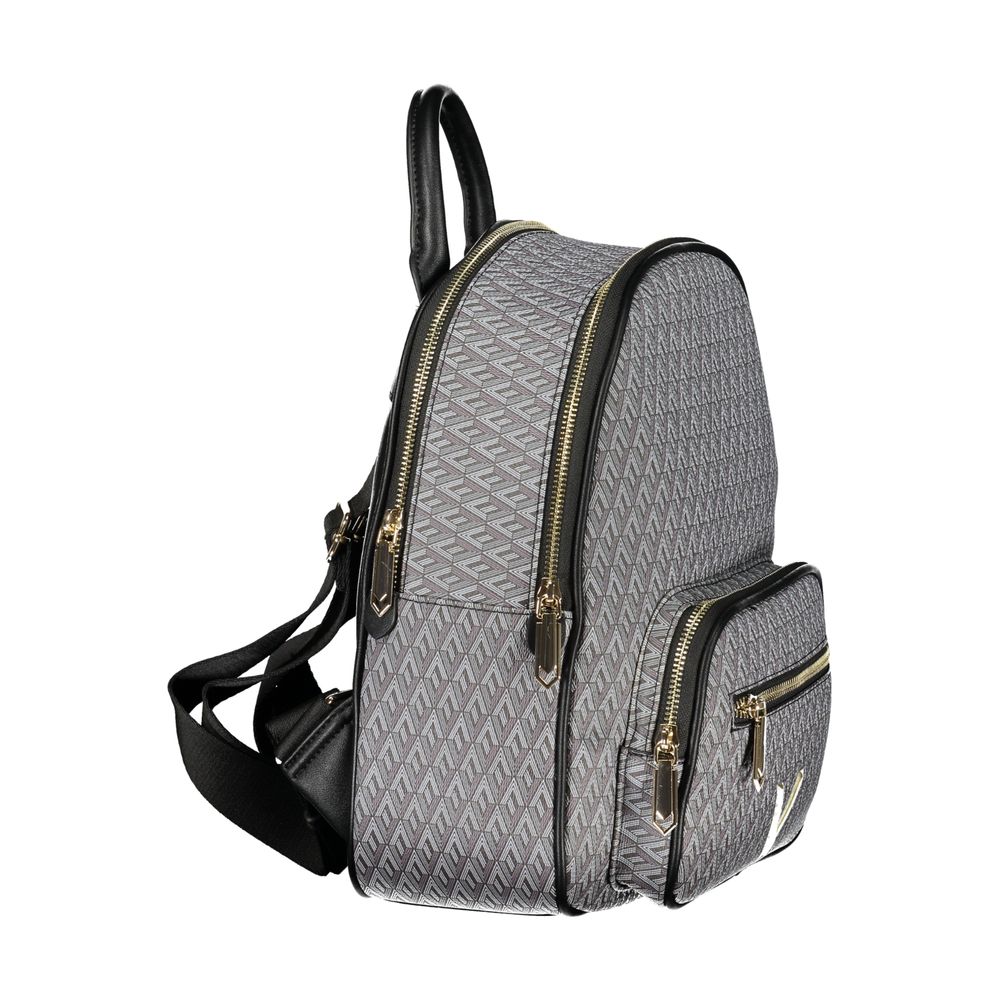 Mario Valentino Black Polyurethane Women's Backpack | Regal Royce