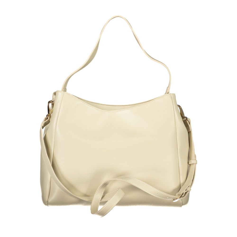 Mario Valentino Beige Polyurethane Women's Bag | Regal Royce