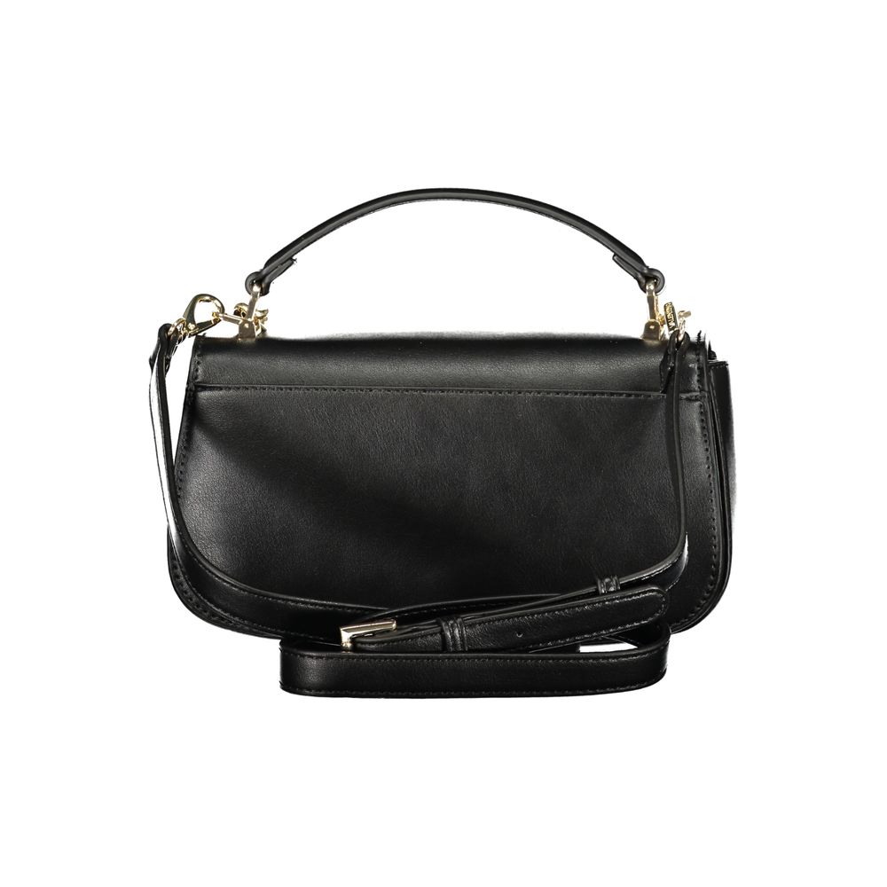 Mario Valentino Black Polyurethane Women's Bag | Regal Royce
