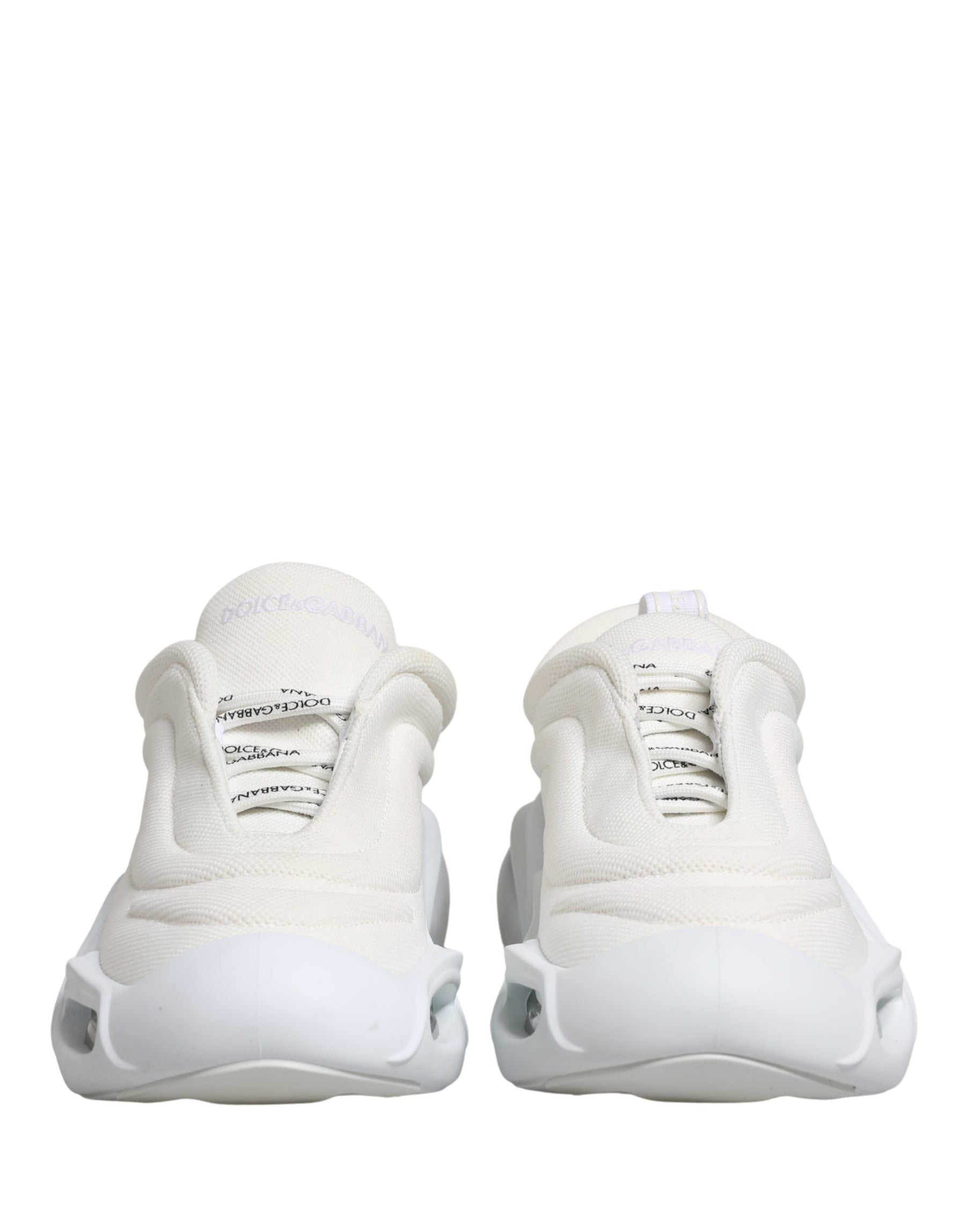 Dolce & Gabbana White Slip On Wave Low Top Sneakers Shoes | Regal Royce