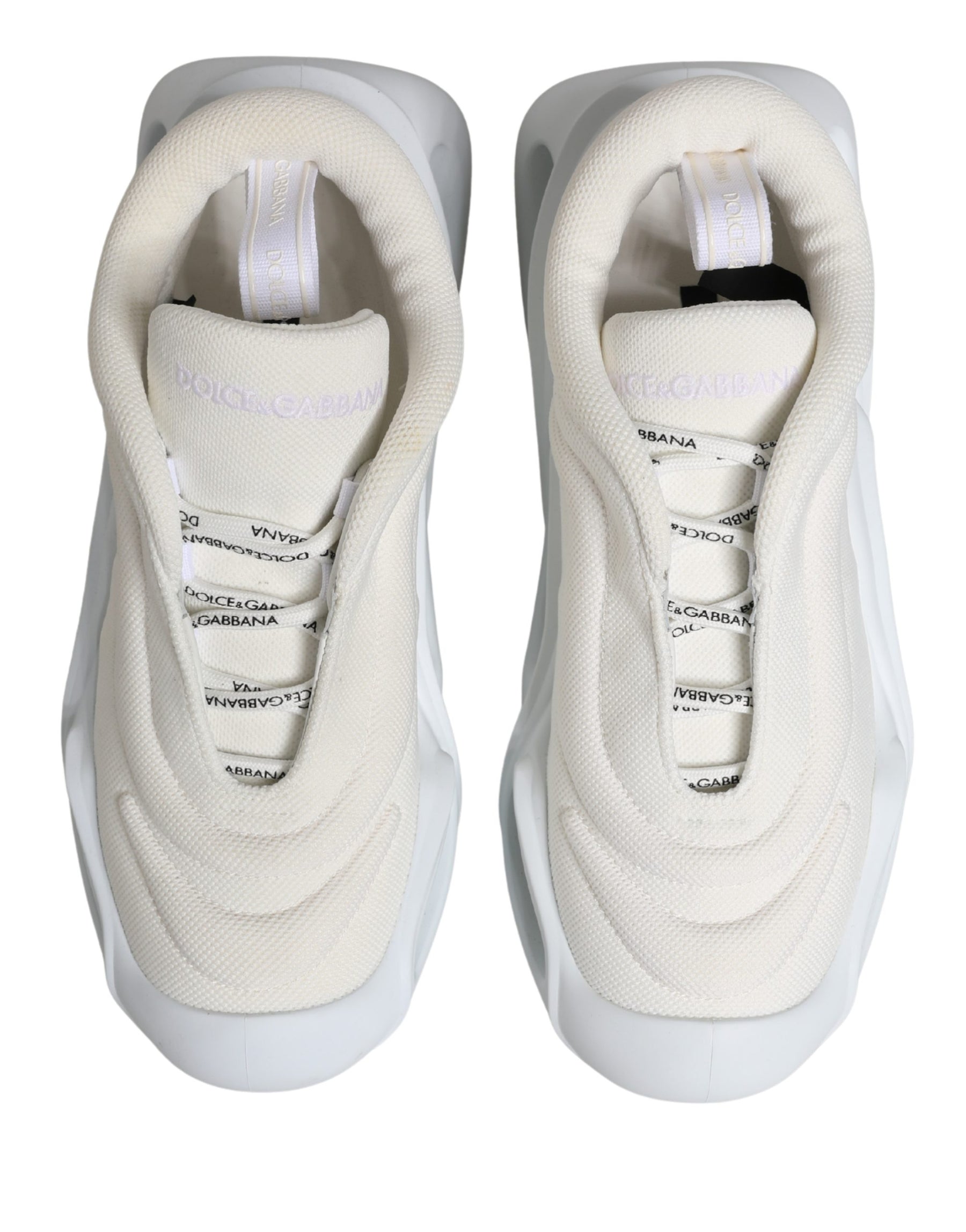Dolce & Gabbana White Slip On Wave Low Top Sneakers Shoes | Regal Royce