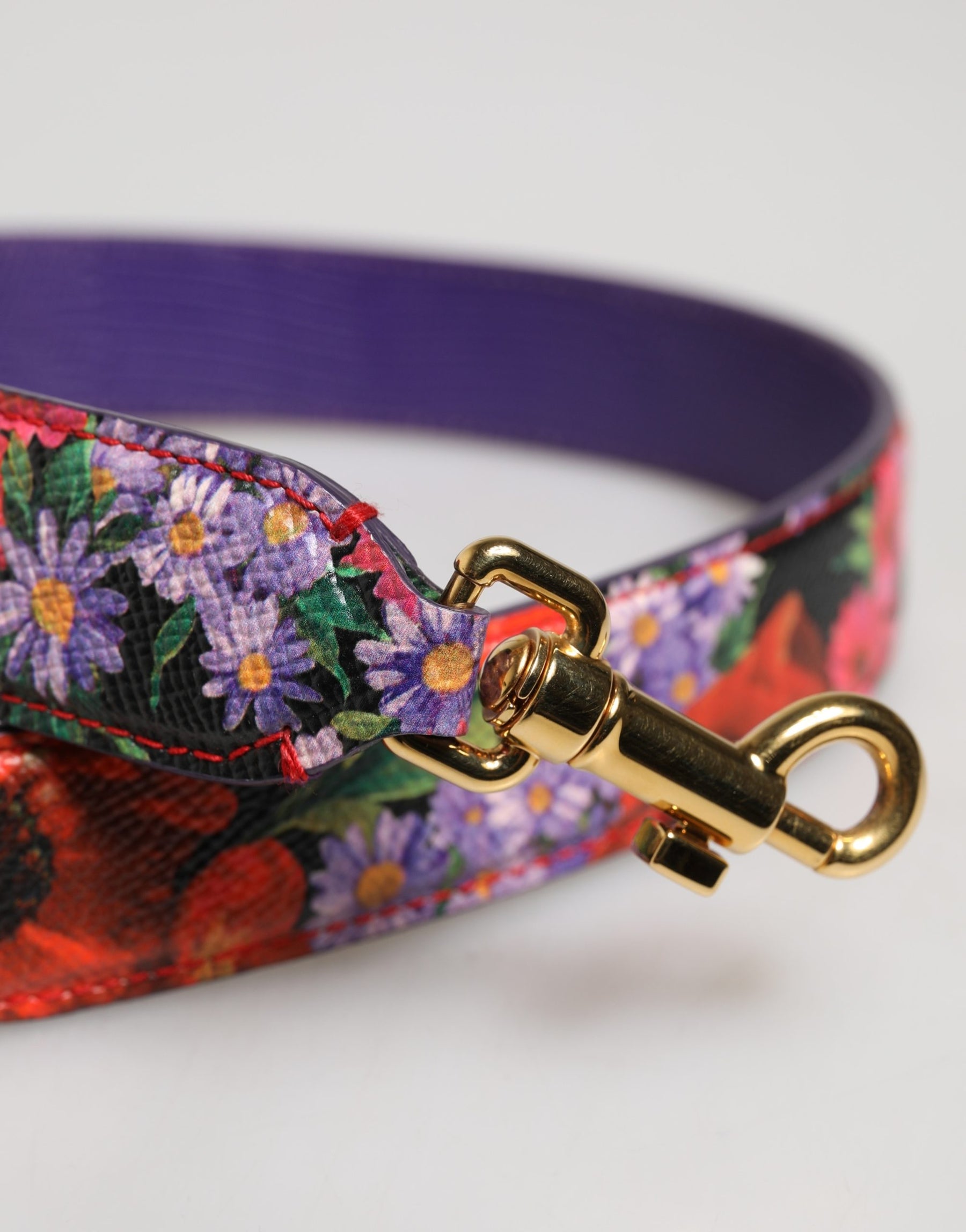 Dolce & Gabbana Multicolor Floral Leather Bag Accessory Shoulder Strap | Regal Royce