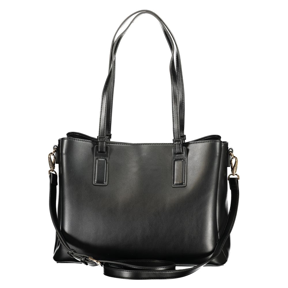 Mario Valentino Nero Polyurethane Women's Bag with Recycled Features | Regal Royce