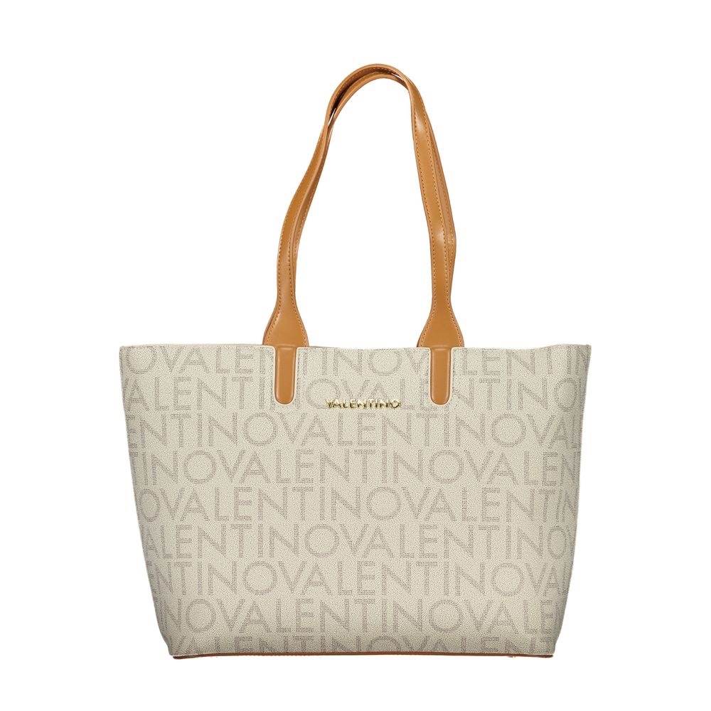 Mario Valentino Beige Polyurethane Womens Bag | Regal Royce