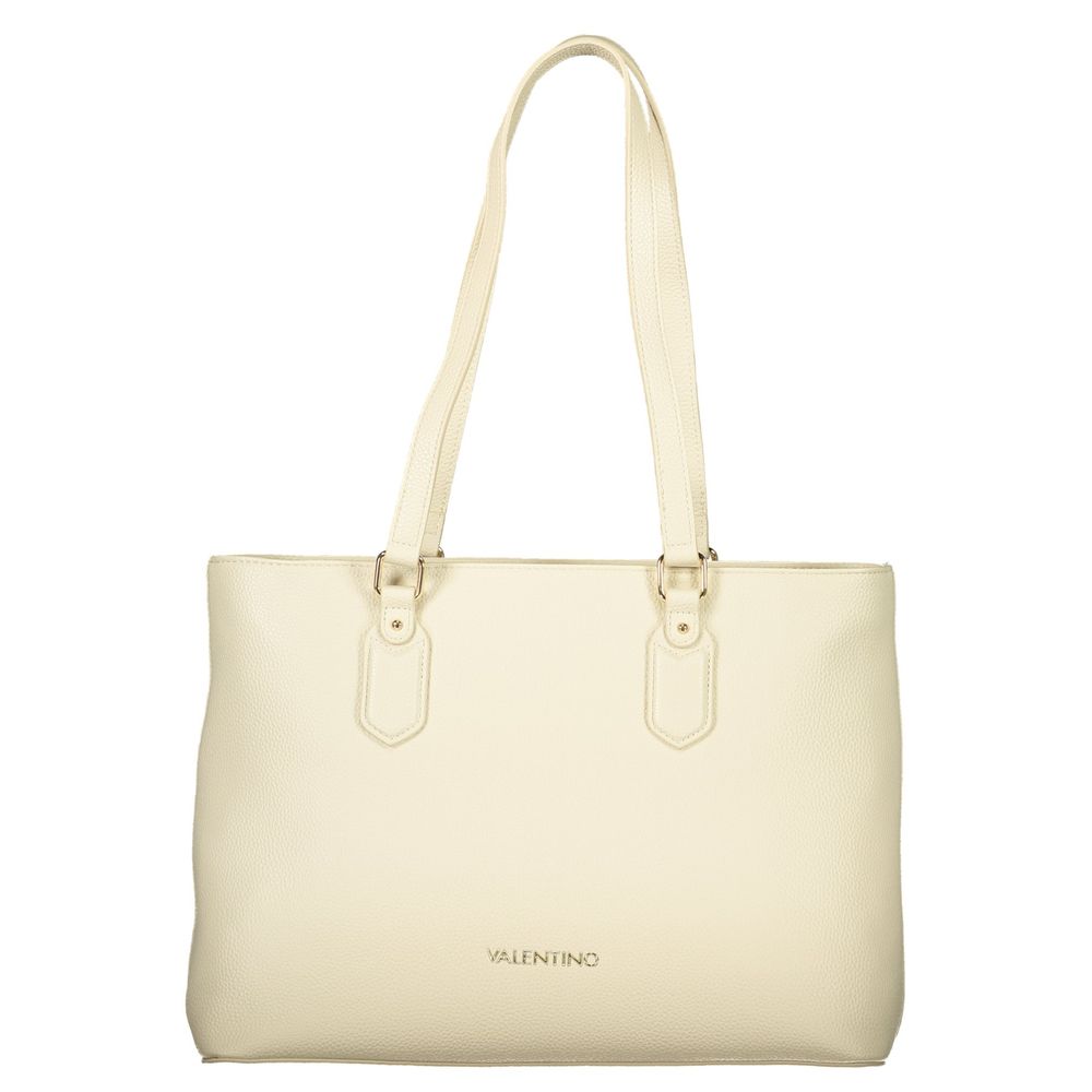 Mario Valentino Beige Polyurethane Women's Shoulder Bag with Internal Pocket | Regal Royce