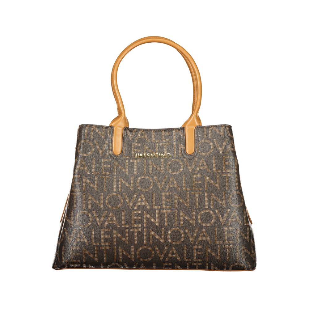 Mario Valentino Brown Polyurethane Women's Bag With Handles | Regal Royce