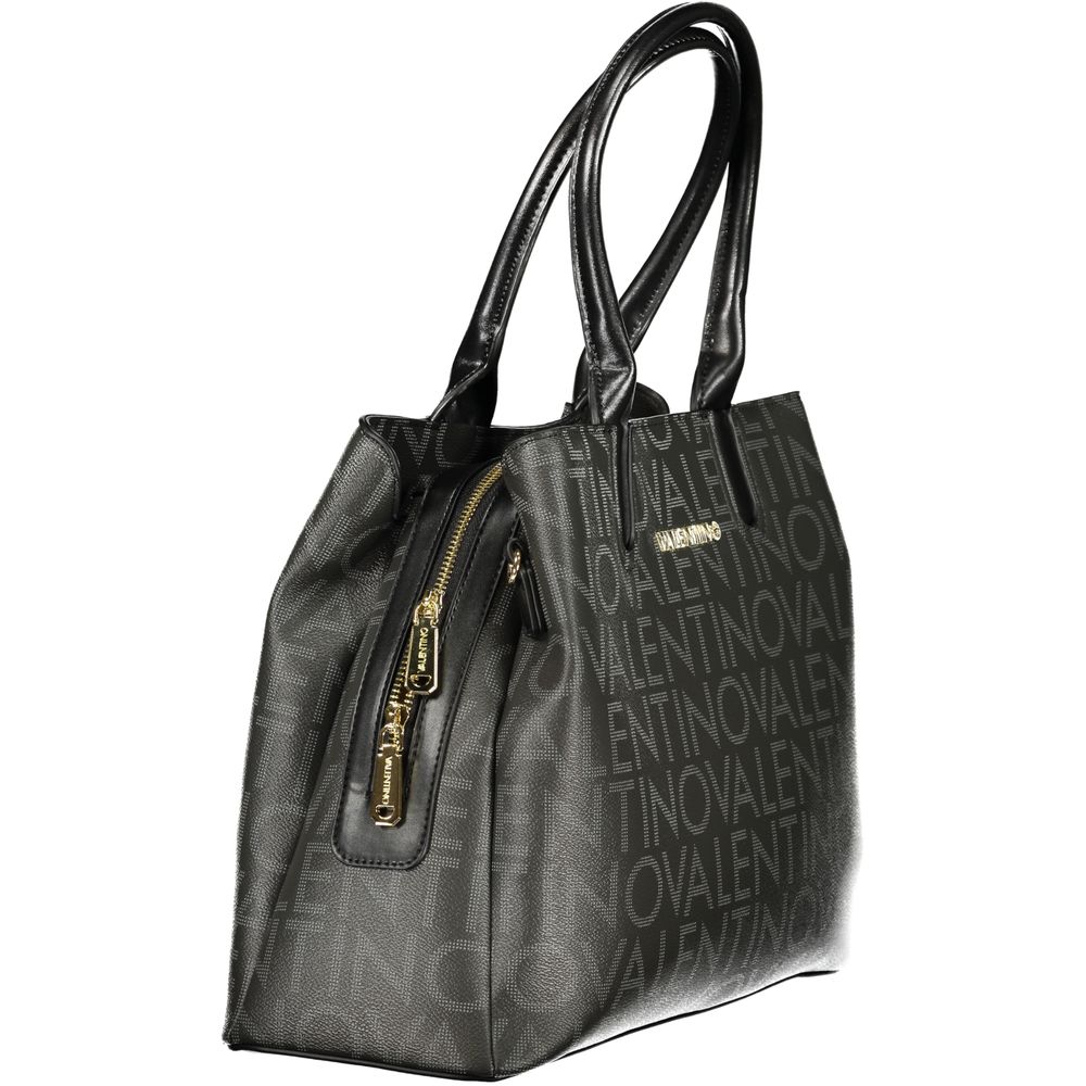Mario Valentino Black Polyurethane Women's Bag | Regal Royce