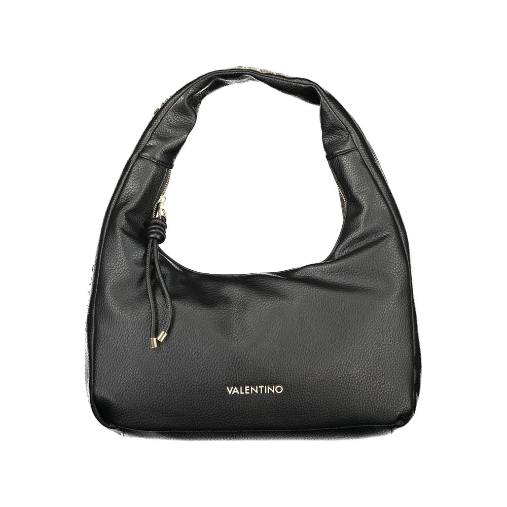Mario Valentino Black Polyurethane Women's Bag | Regal Royce