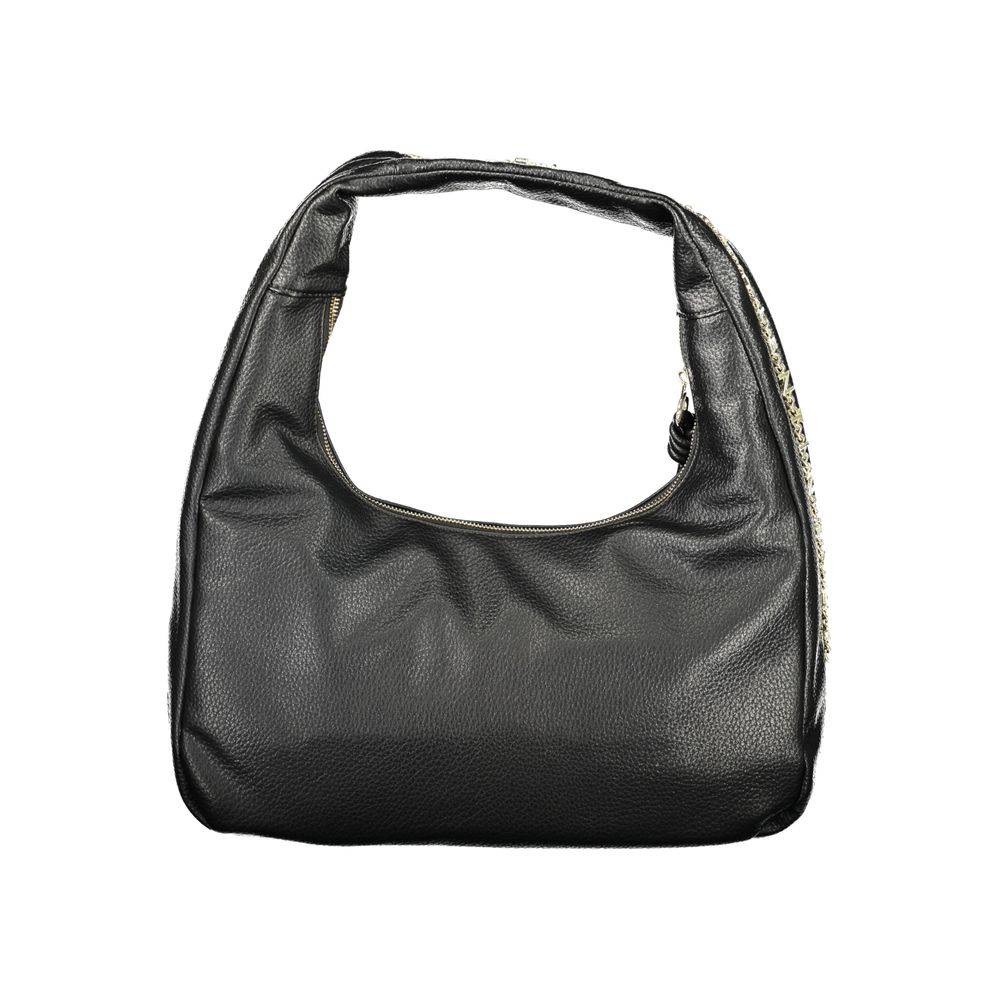 Mario Valentino Black Polyurethane Women's Bag | Regal Royce