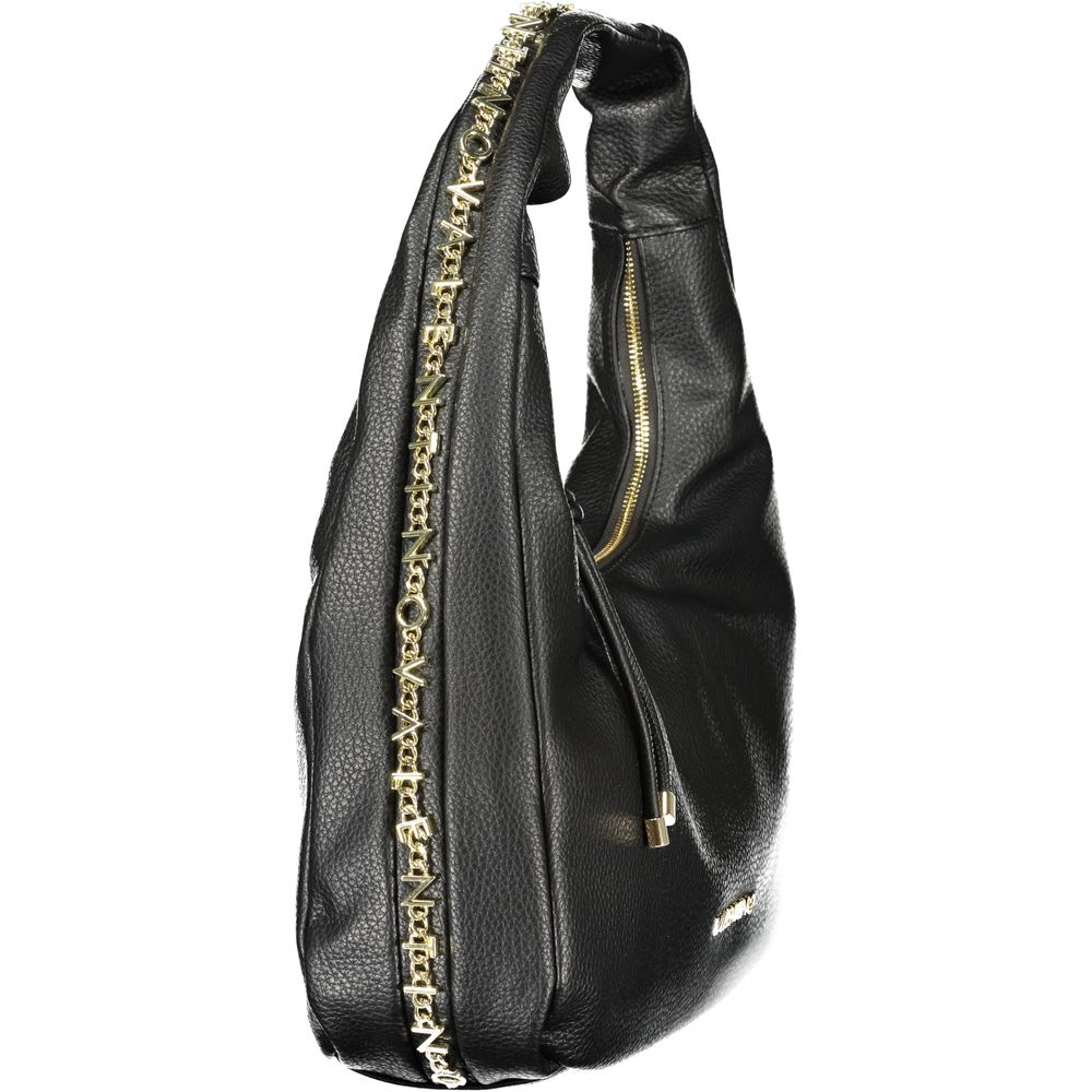 Mario Valentino Black Polyurethane Women's Bag | Regal Royce