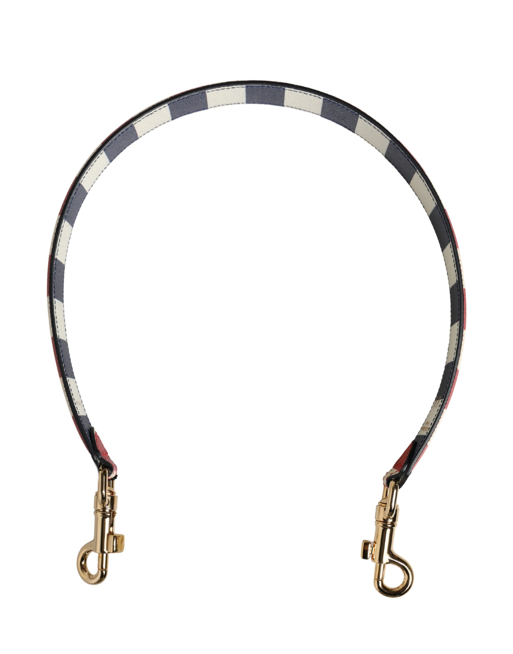 Dolce & Gabbana Multicolor Leather Striped Bag Accessory Shoulder Strap | Regal Royce