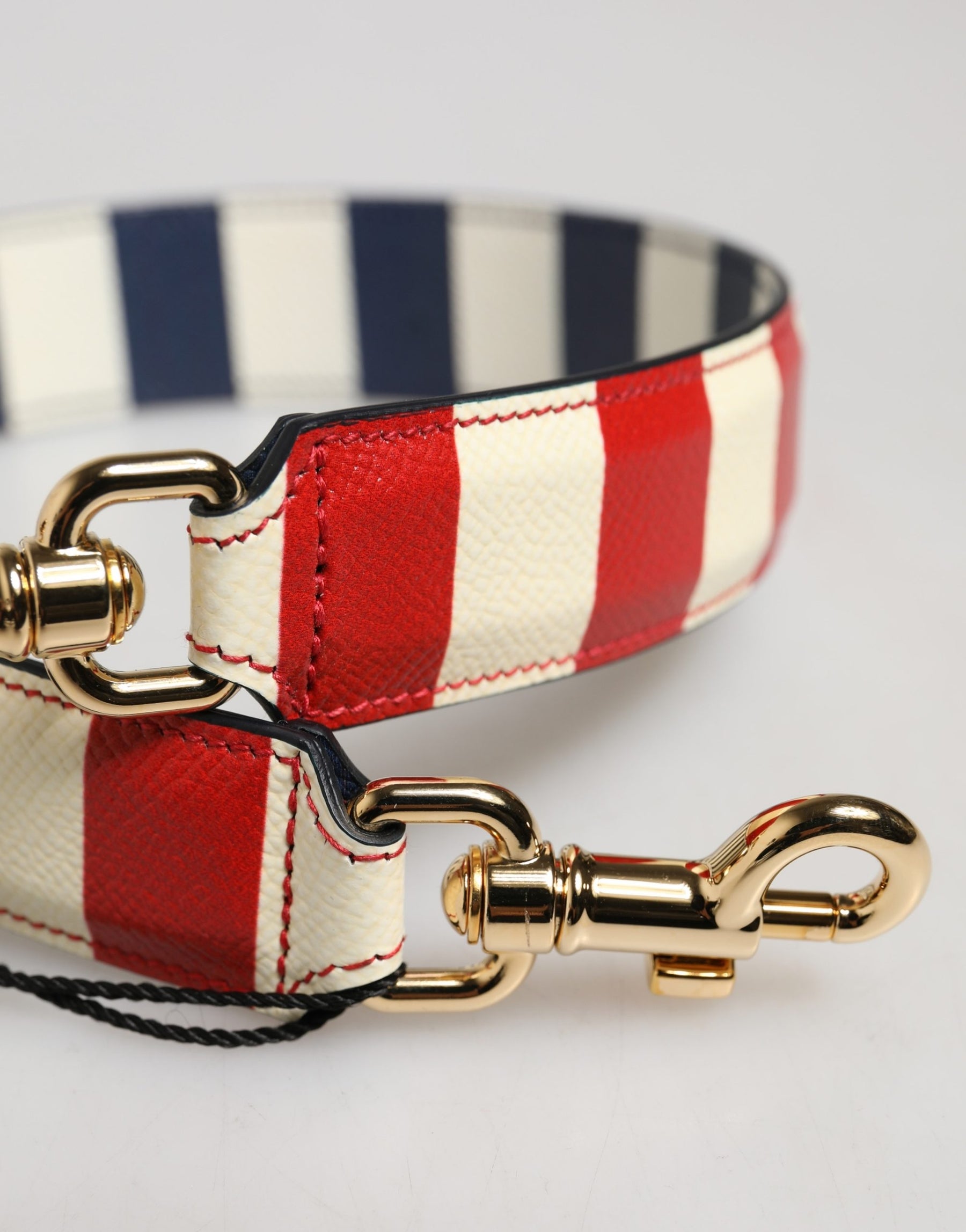 Dolce & Gabbana Multicolor Leather Striped Bag Accessory Shoulder Strap | Regal Royce
