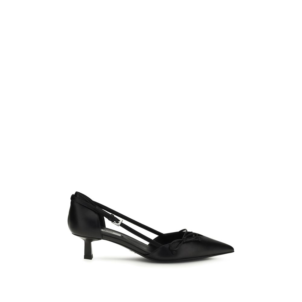 Prada Black Goatskin High Heel Pumps | Regal Royce