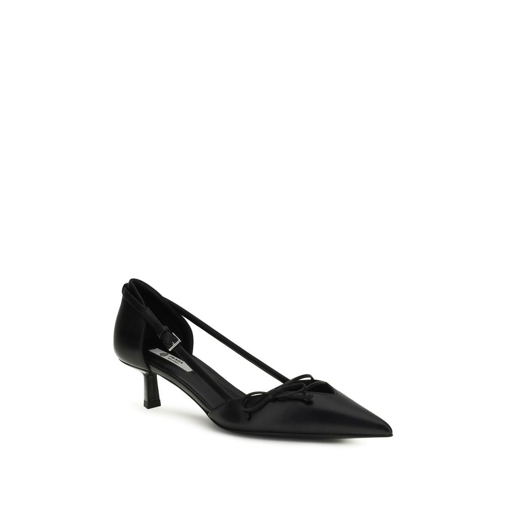 Prada Black Goatskin High Heel Pumps | Regal Royce