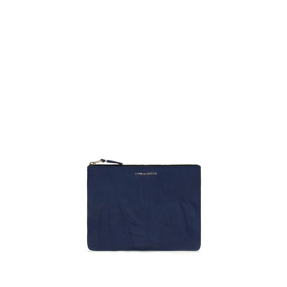 Comme Des Garçons Blue Calf Leather Bos Taurus Wallet | Regal Royce