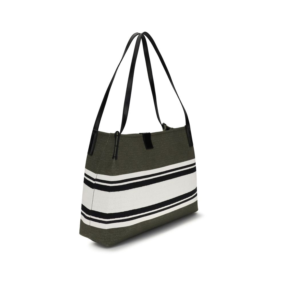 Balmain Black Cotton Shoulder Bag | Regal Royce