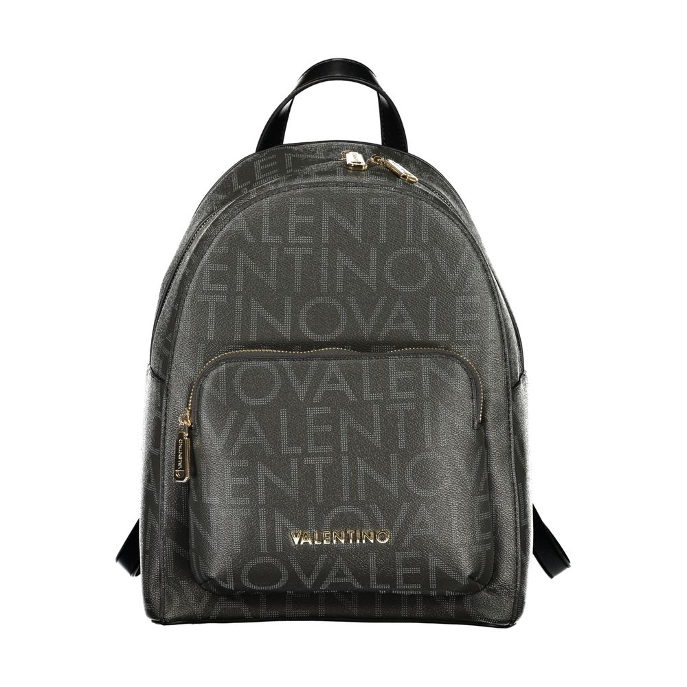 Mario Valentino Black Polyurethane Womens Backpack | Regal Royce