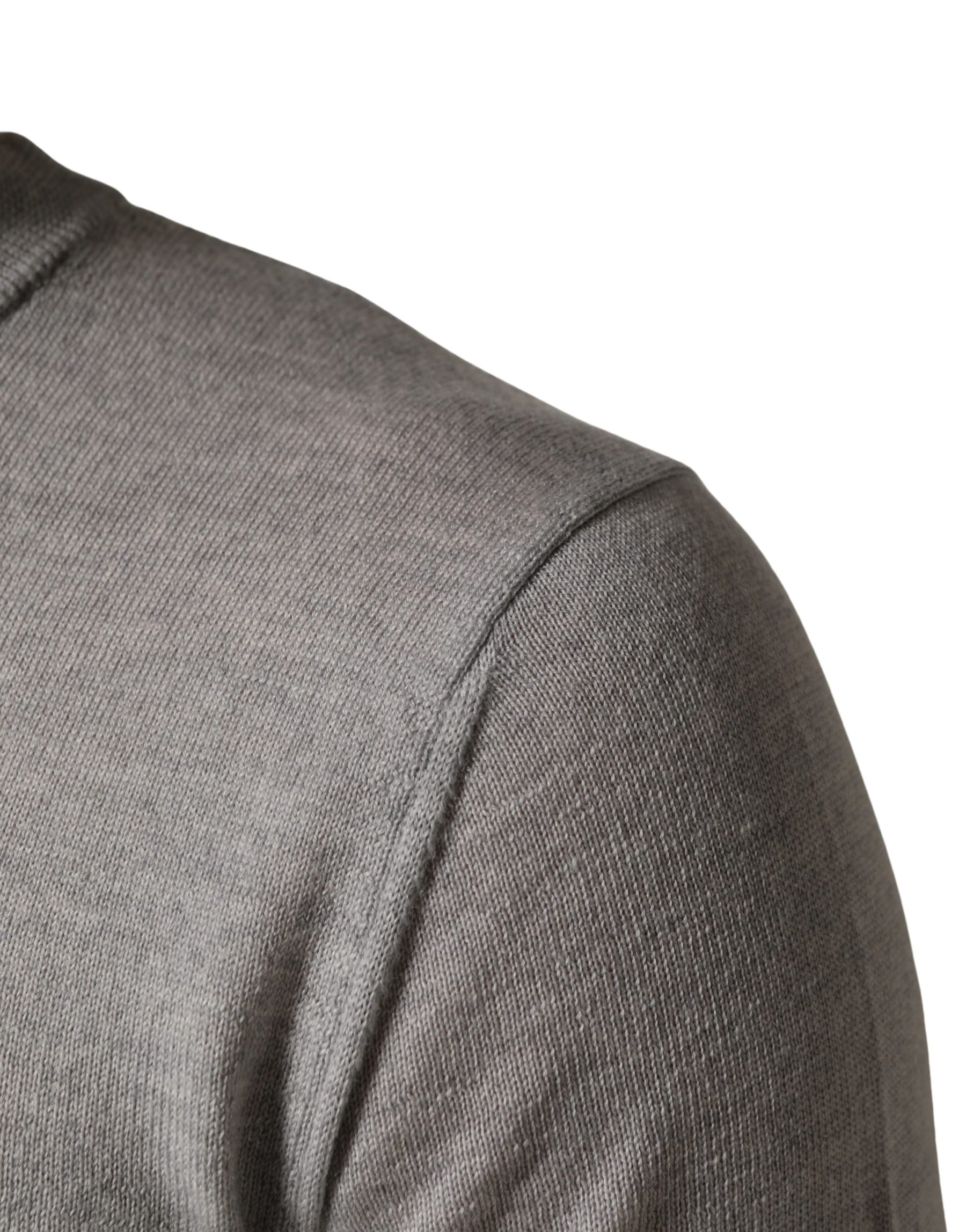 Dolce & Gabbana Gray Long Sleeves Crew Neck Pullover Sweater | Regal Royce