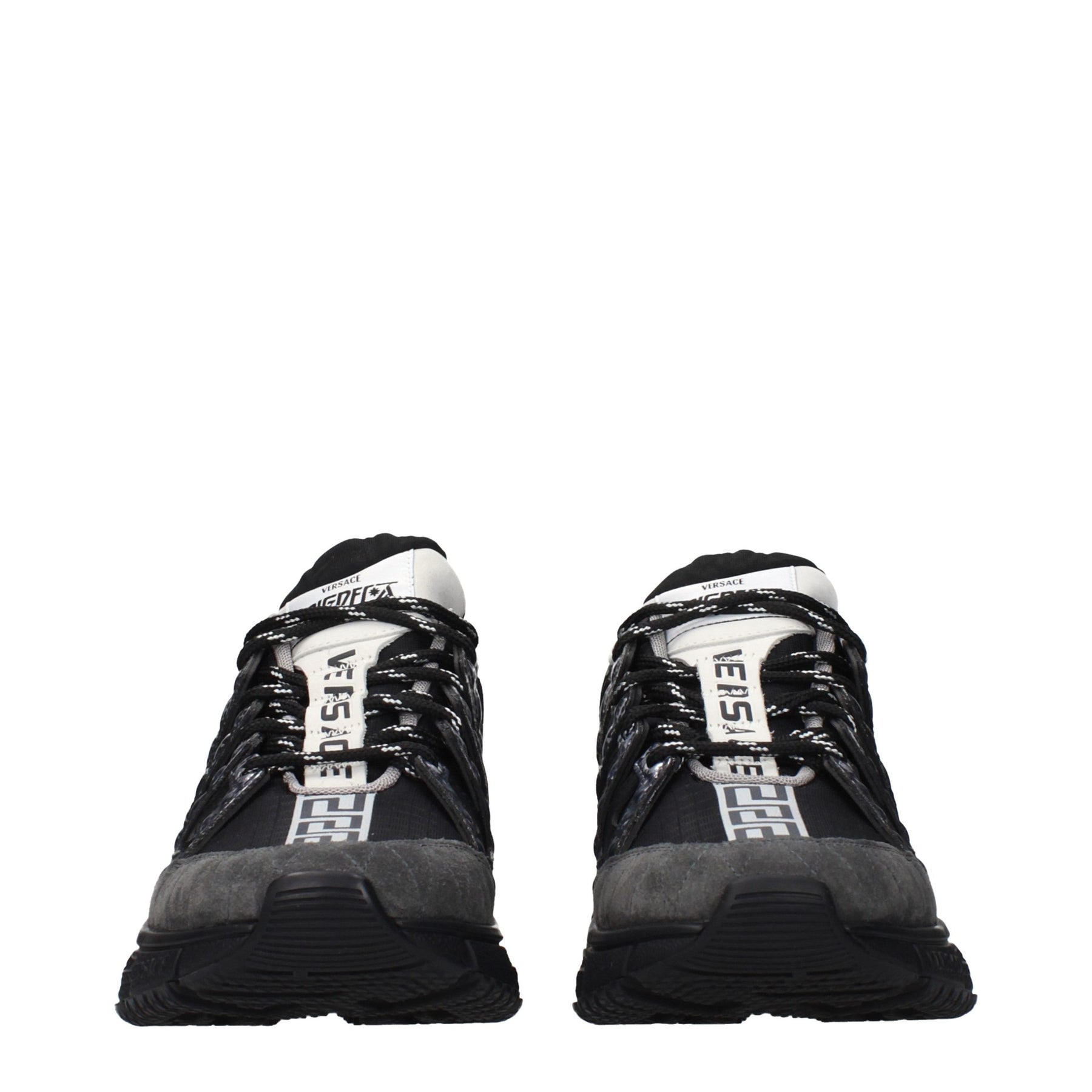 Versace Black Fabric Athletic Sneakers | Regal Royce