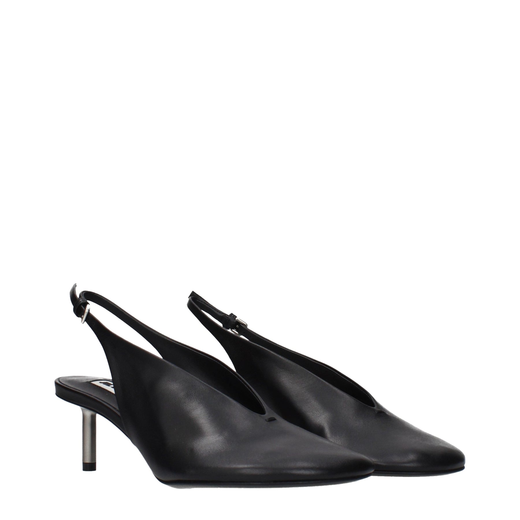 Jil Sander Black Leather High Heel Pumps | Regal Royce
