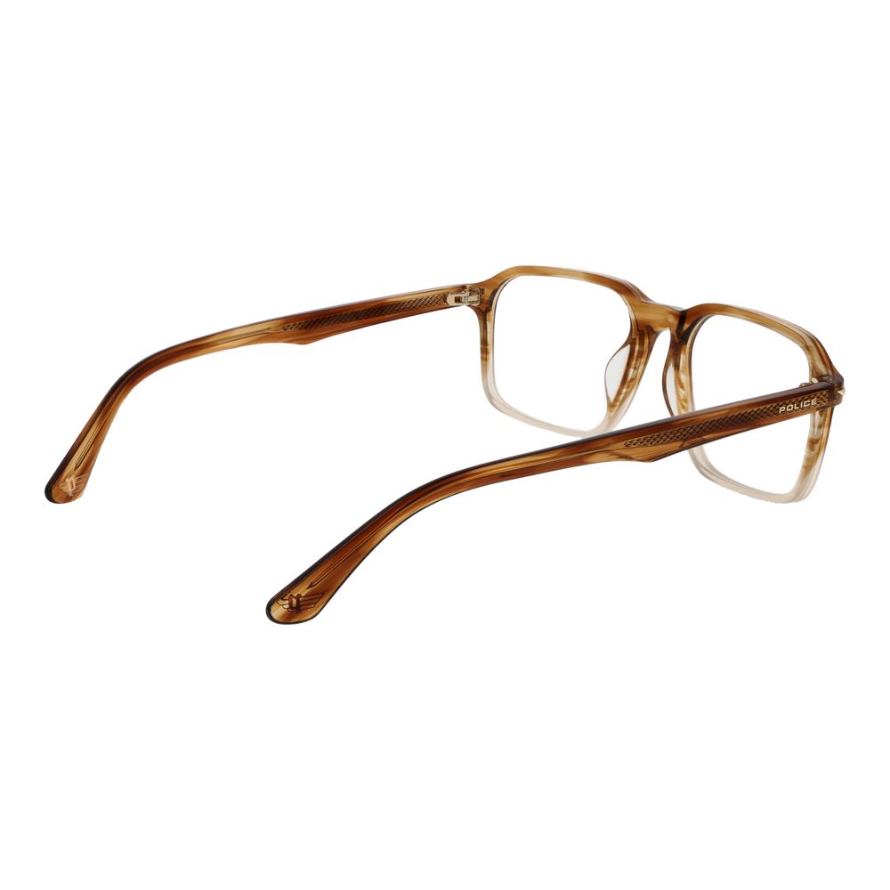 Police Brown Cellulose Acetate Glasses (Frames) | Regal Royce