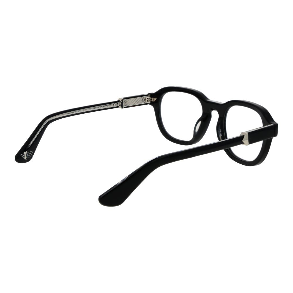 Police Black Cellulose Acetate Glasses (Frames) | Regal Royce