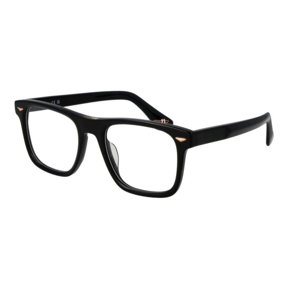 Police Black Cellulose Acetate Glasses (Frames) | Regal Royce